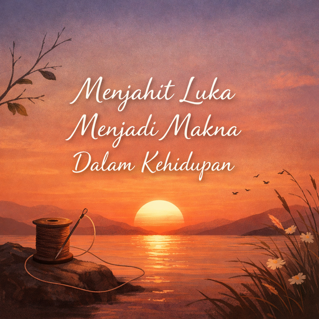 Puisi kehidupan tentang menjahit luka menjadi makna hidup